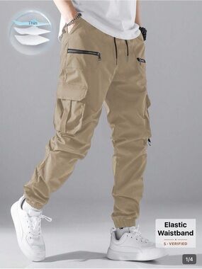 Men's Tan Cargo Pants
